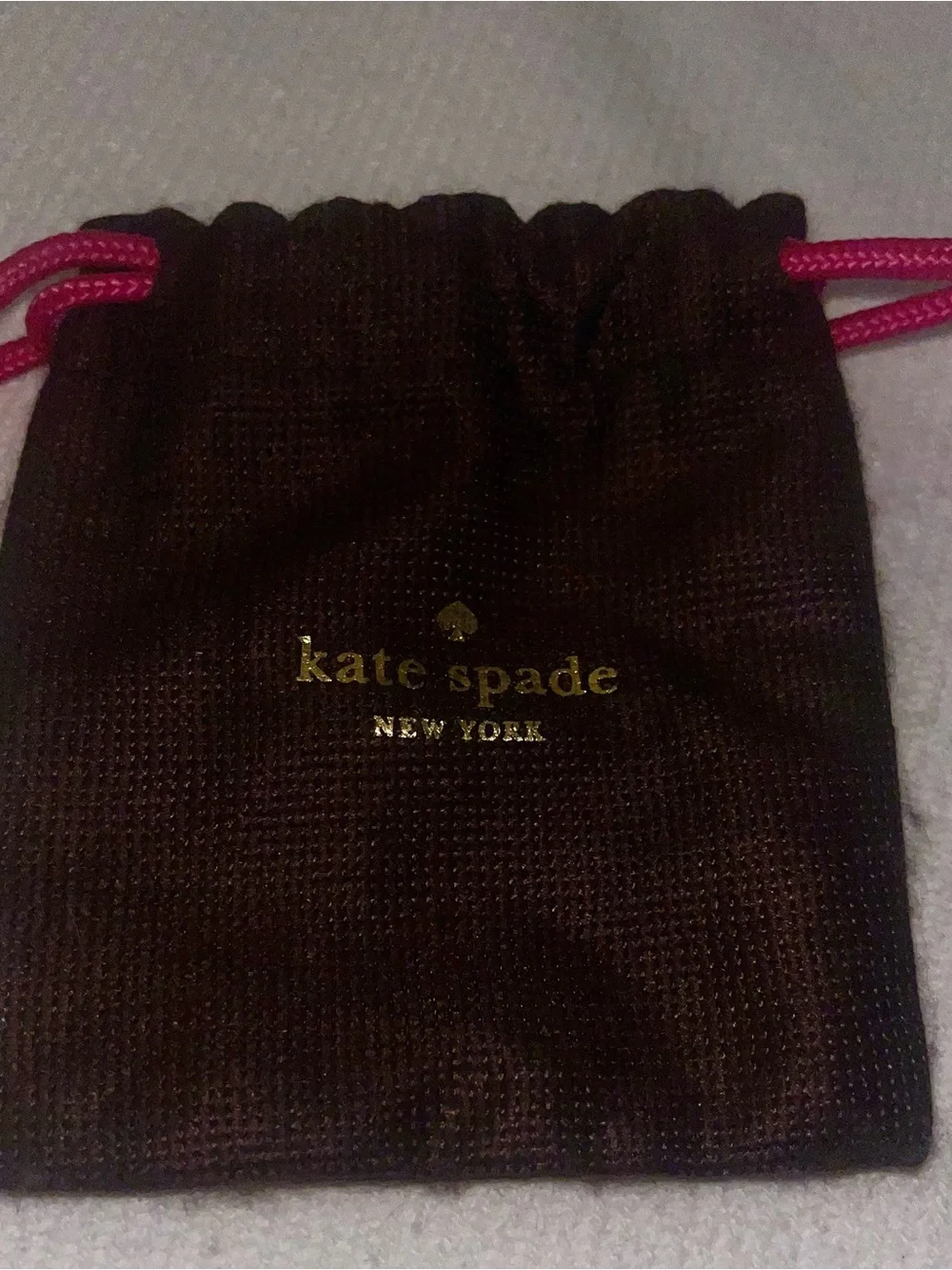 kate spade Gold Bow Stud Earrings with Accent Pouch